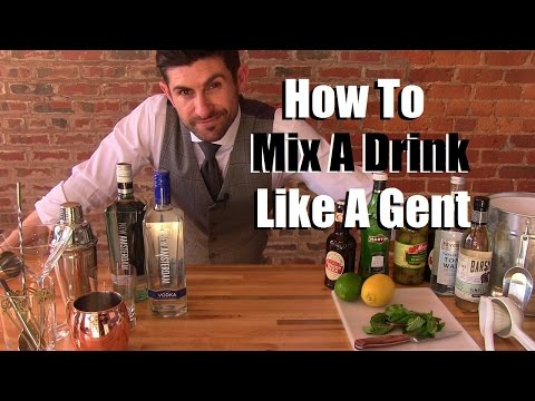 How To Mix A Drink Like A Gentleman | 3 Stylish Drink Options | Stylish Party Tips