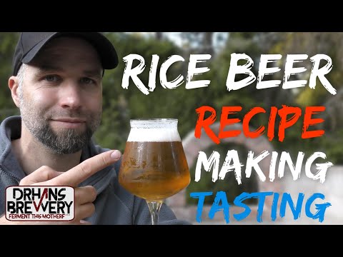 Rice Beer All Grain Recipe in-depth Brewing Video