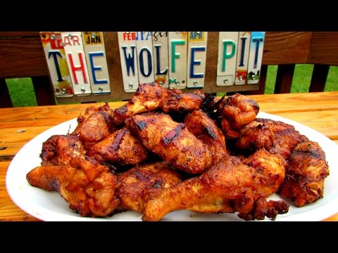 Grilled BEER WINGS!! - BEST EVER Chicken Wing Recipe - The Wolfe Pit