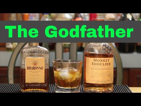 Godfather Cocktail Recipe | Scotch Drinks | Amaretto Drinks