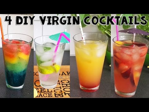 4 AWESOME SUMMER VIRGIN COCKTAIL | KIDS AND PREGNANT FRIENDLY! (Moijto, Sangra, Rainbow, Sunset)