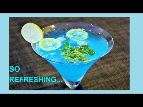 Instant Blue Lagoon Mocktail Recipe | Summer Drink | Non-Alcoholic Party Drink | Blue Lemonade Drink