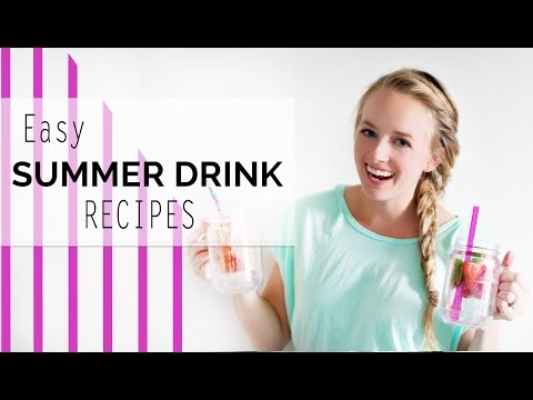 Easy DIY Summer Drinks Non-Alcoholic| Refreshing| Ashley Klaty