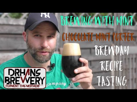 Brewing with mint - Chocolate mint porter Brewday, Recipe & Tasting