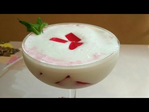 1 Minute Main Banayen Mocktail | Ice-cream jelly Mocktail Recipe In Hindi