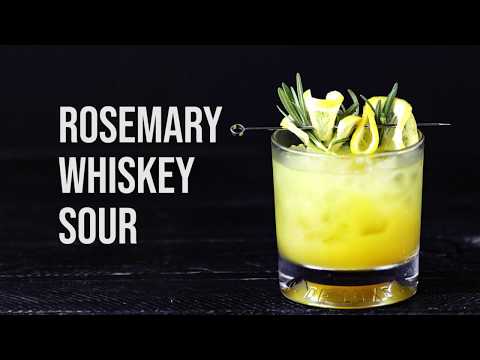 How To Make A Rosemary Whiskey Sour | Whiskey Sour Recipe