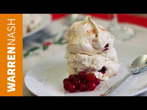 Redcurrant & Brandy Cream Meringues - Christmas dessert - Recipes by Warren Nash