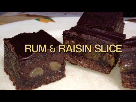 Rum & Raisin Slice Video Recipe cheekyricho