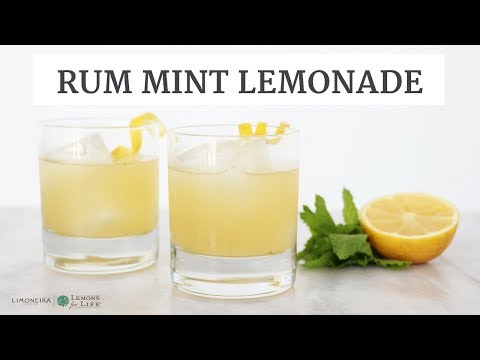 Rum Mint Lemonade | Easy Lemon Cocktail & Beverage Recipe | Limoneira