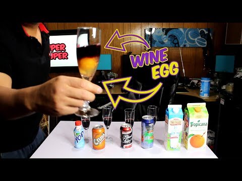 DRINKING WINE WITH EGGS AND OTHER THINGS!