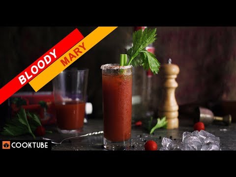 Easy Bloody Mary Cocktail Recipe | Brunch Cocktail Recipe | Vodka Cocktail in Tomato Juice