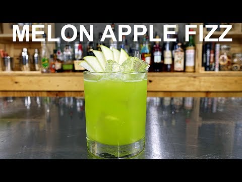 Melon Apple Fizz Cocktail Recipe - TEQUILA + MIDORI