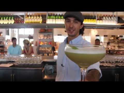 Locale Wine Bar - Mixing a "Dewdrop" Cocktail